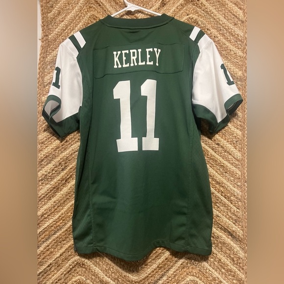 NFL Authentic NY Jets Kids On Field Jersey #11 Kerley,Green,Size Youth XL 18/20 - Picture 3 of 11